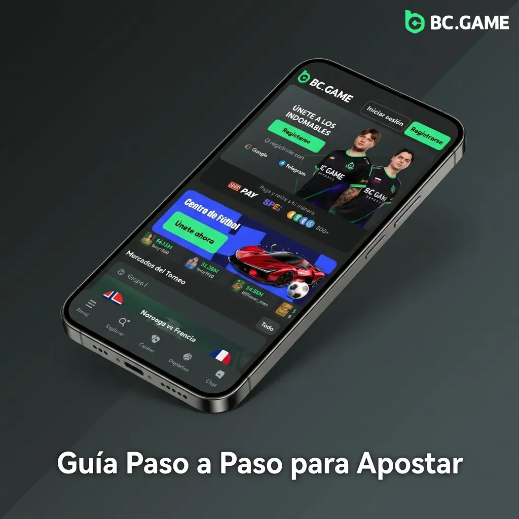 Guía paso a paso para apostar en BC Game app: selecciona evento, elige mercado y confirma tu apuesta en MXN