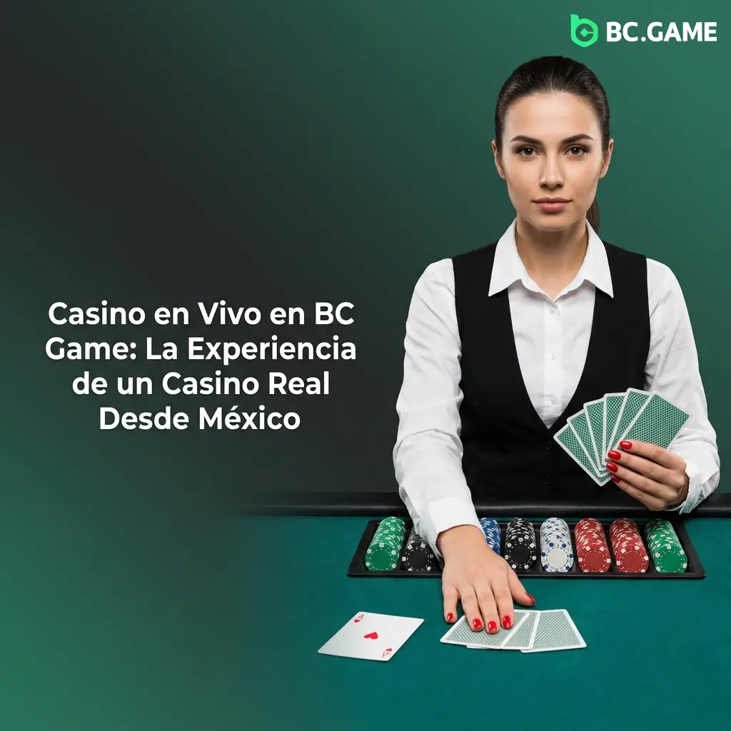 Casino en vivo BC Game con crupieres profesionales en mesas de blackjack, ruleta y baccarat disponibles desde México
