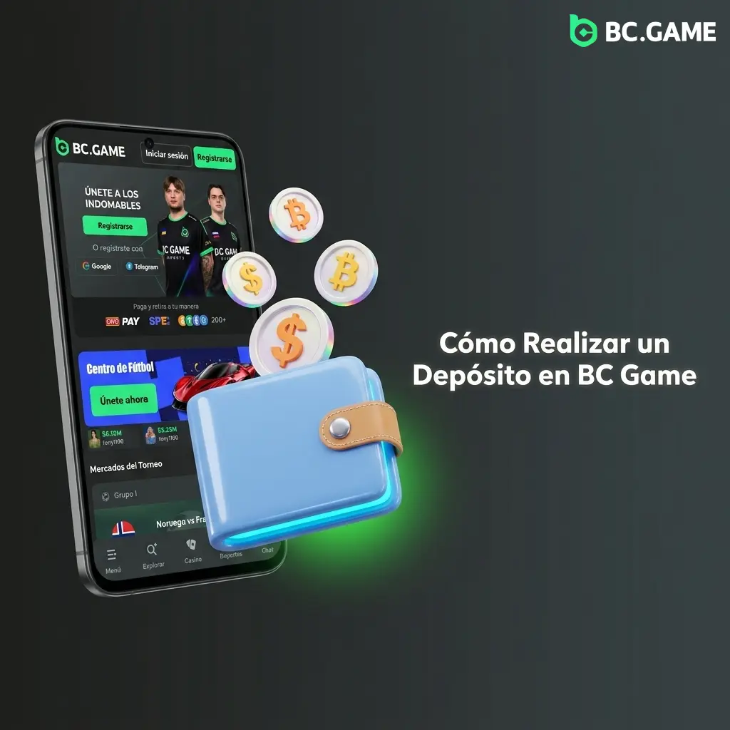 Guía para realizar un depósito en BC Game con SPEI, OXXOPAY, tarjeta o criptomoneda en México
