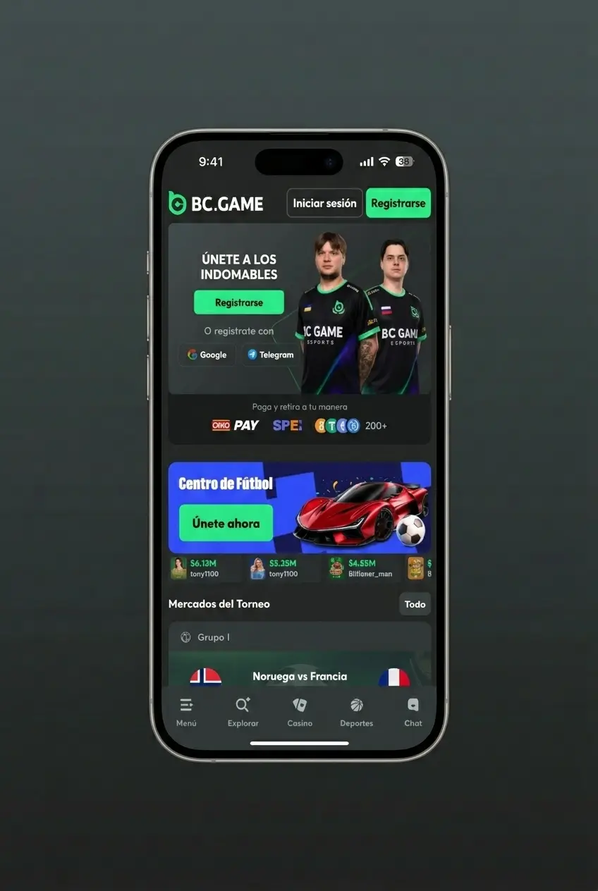Guía visual de 3 pasos para descargar e instalar el APK de BC Game en dispositivos Android fácilmente.