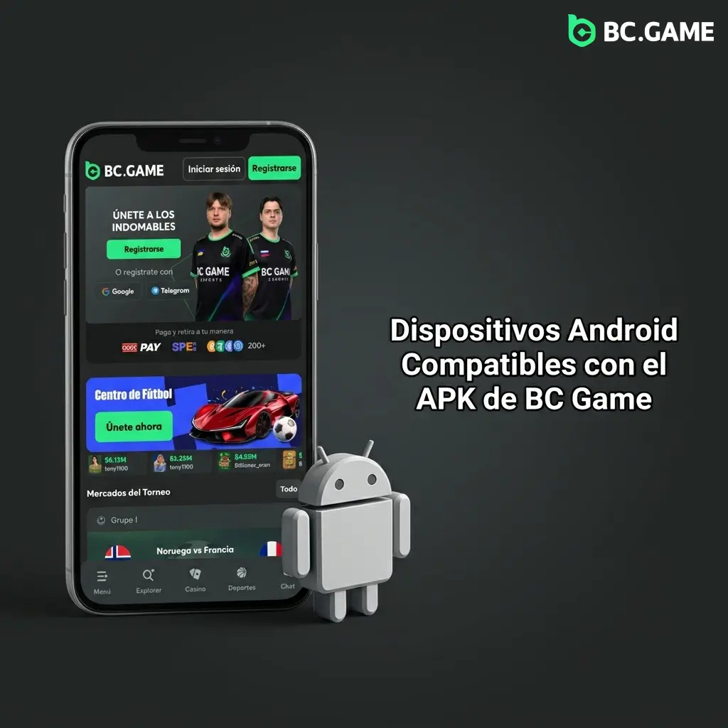 Dispositivos Android compatibles con APK de BC Game: Samsung, Xiaomi, Google Pixel y más modelos 2024