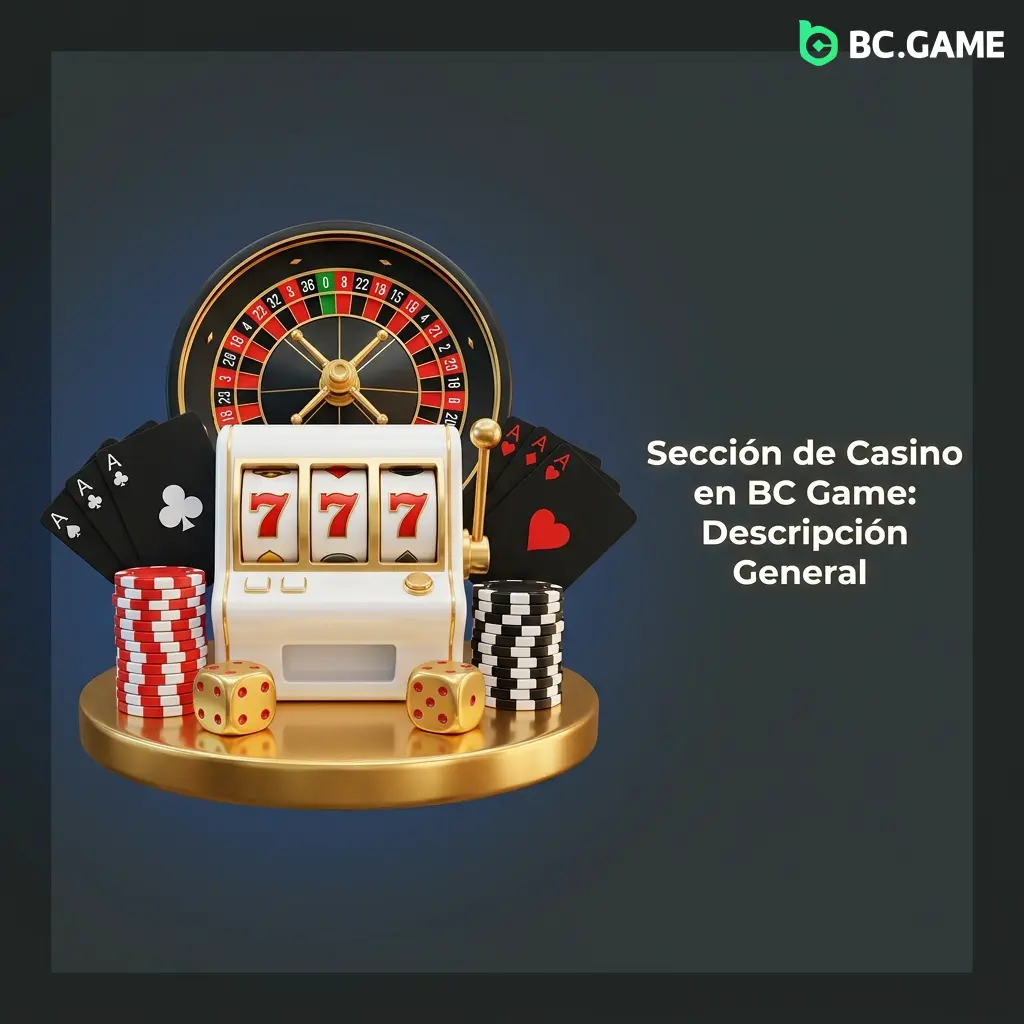Sección de casino BC Game con más de 8000 juegos de tragamonedas, casino en vivo y crash games de proveedores certificados